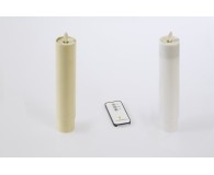 Dauerkerze 40mmØ passend für LED FLACKERLICHT elfenbein oder weiß wählbar, 40mmØ